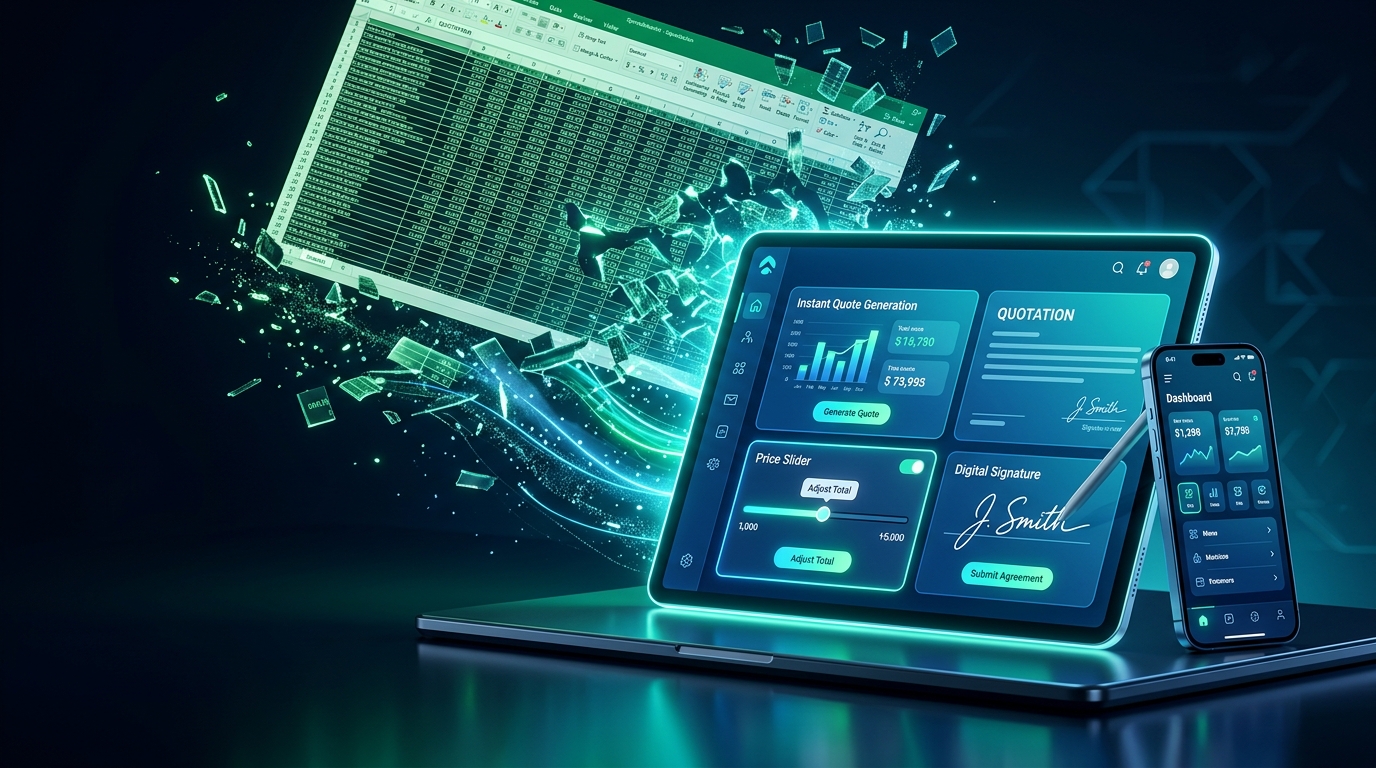 Dépasser Excel : quand et pourquoi créer une application web métier sur-mesure ?